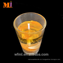 2017 Alibaba Best Seller New Outlet Yellow Gel Candle En stock